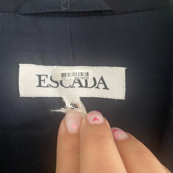ESCADA 38 Navy Blue Vest size Medium - Picture 9 of 10